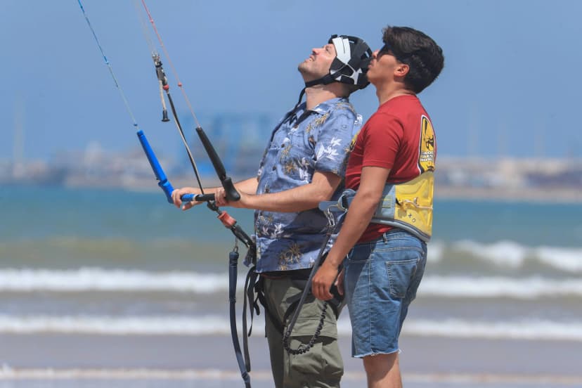 Kitesurf training