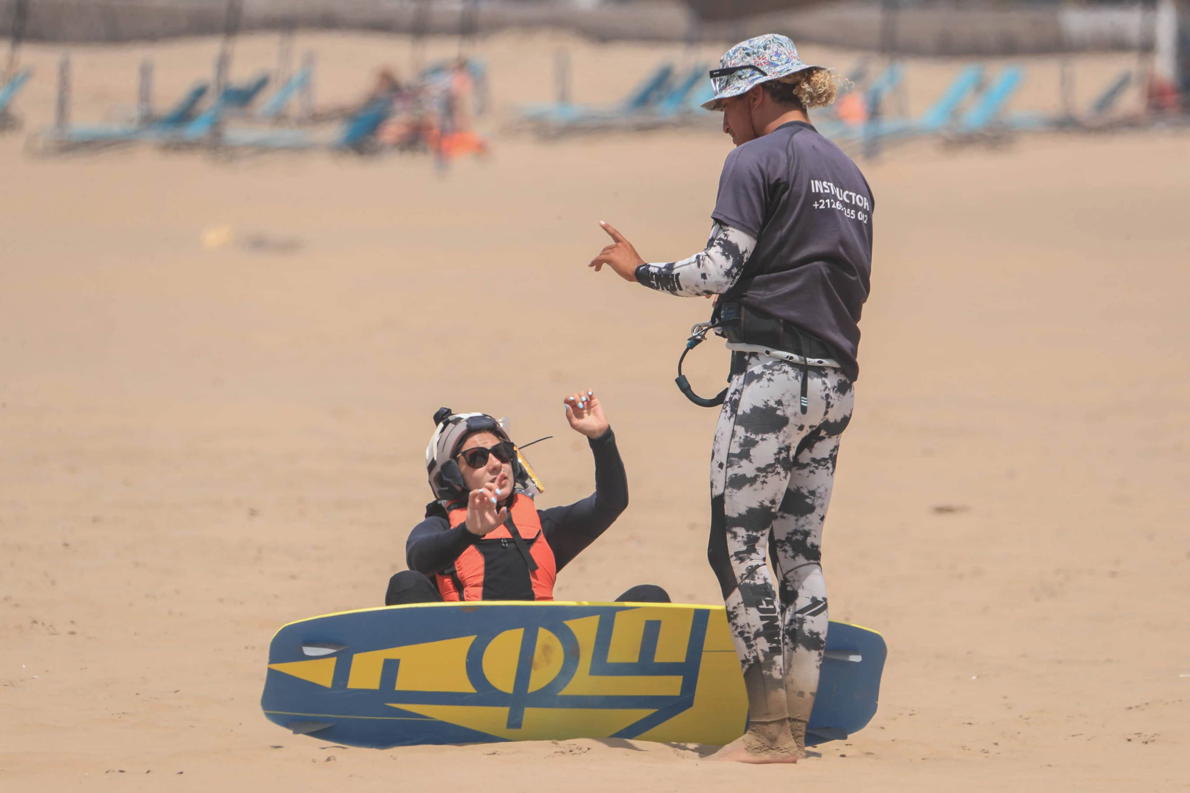 Advanced kitesurf training